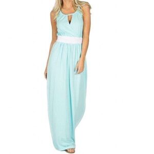 Lauren James The Sterling Maxi Pink Sleeveless Open Back Dress